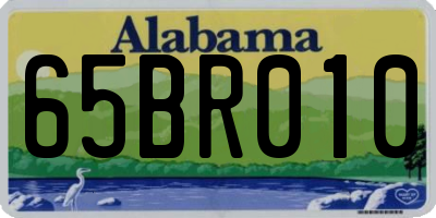 AL license plate 65BR010