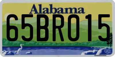 AL license plate 65BR015