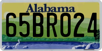 AL license plate 65BR024