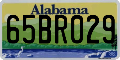 AL license plate 65BR029