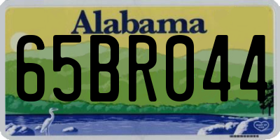 AL license plate 65BR044