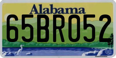AL license plate 65BR052