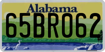 AL license plate 65BR062