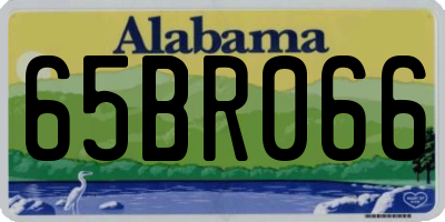 AL license plate 65BR066