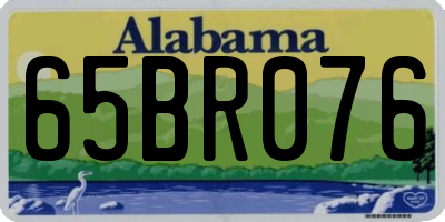 AL license plate 65BR076