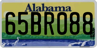 AL license plate 65BR088