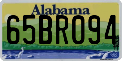 AL license plate 65BR094