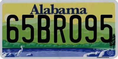 AL license plate 65BR095