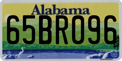 AL license plate 65BR096