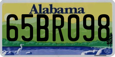 AL license plate 65BR098
