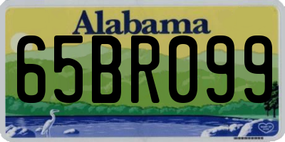 AL license plate 65BR099
