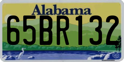 AL license plate 65BR132