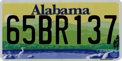 AL license plate 65BR137