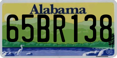 AL license plate 65BR138