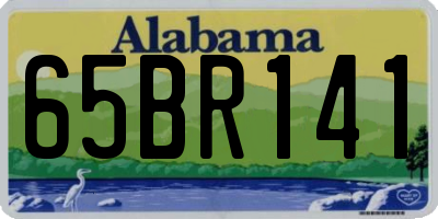 AL license plate 65BR141