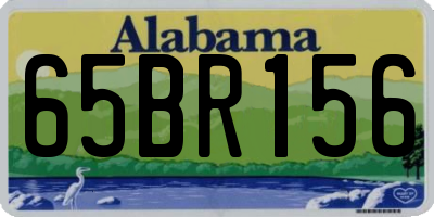 AL license plate 65BR156