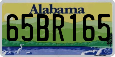 AL license plate 65BR165