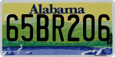 AL license plate 65BR206