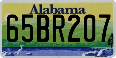 AL license plate 65BR207