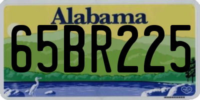 AL license plate 65BR225