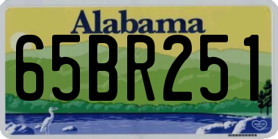 AL license plate 65BR251