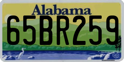 AL license plate 65BR259