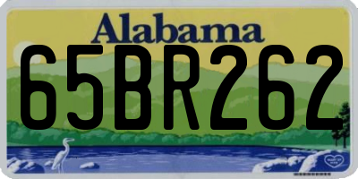 AL license plate 65BR262