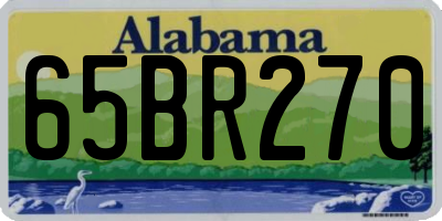 AL license plate 65BR270