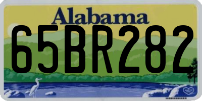 AL license plate 65BR282