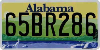 AL license plate 65BR286