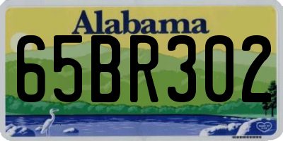 AL license plate 65BR302