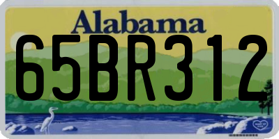 AL license plate 65BR312