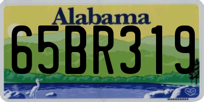 AL license plate 65BR319