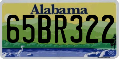 AL license plate 65BR322