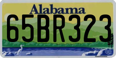AL license plate 65BR323