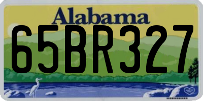 AL license plate 65BR327