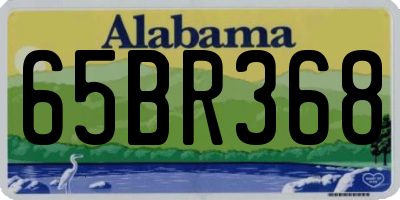 AL license plate 65BR368