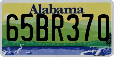 AL license plate 65BR370