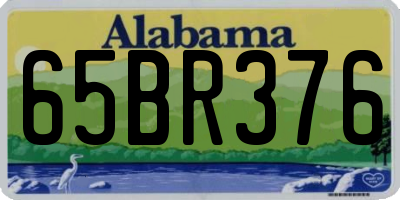 AL license plate 65BR376
