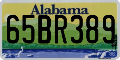 AL license plate 65BR389