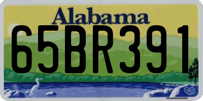 AL license plate 65BR391