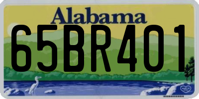 AL license plate 65BR401