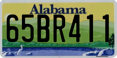 AL license plate 65BR411