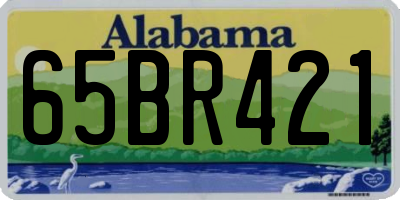 AL license plate 65BR421