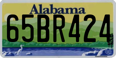 AL license plate 65BR424