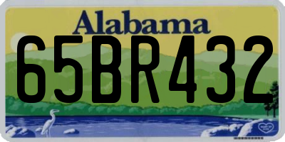 AL license plate 65BR432