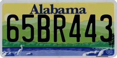AL license plate 65BR443