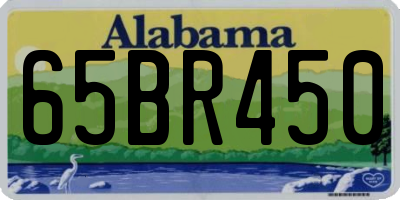 AL license plate 65BR450