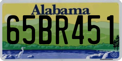 AL license plate 65BR451