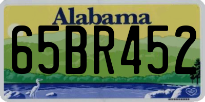 AL license plate 65BR452